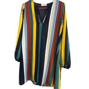 🔴5 for $40 SALE!
Peach Love California VINTAGE Mulit Color Short, Split Neck, S